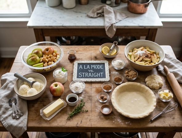 A La Mode vs Straight for Apple Pie - Enhancing the Dessert Experience