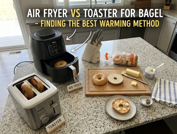 Air Fryer vs Toaster for Bagel - Finding the best warming method
