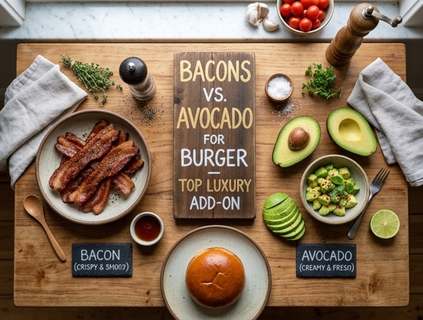 Bacon Vs. Avocado For Burger - Top Luxury Add-On