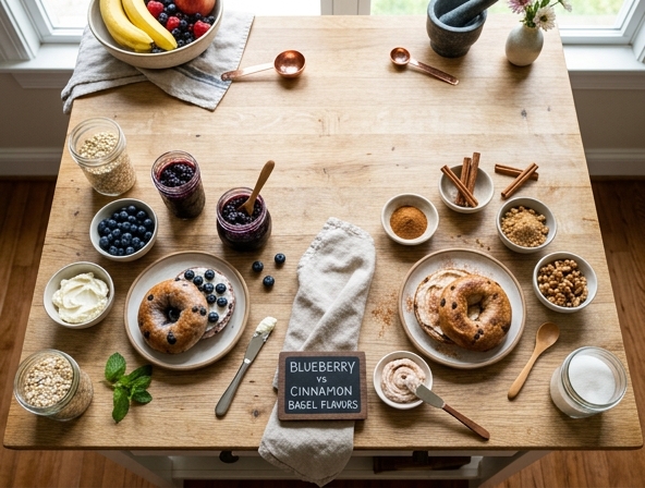 Blueberry vs Cinnamon for Bagel - Exploring sweet breakfast flavors