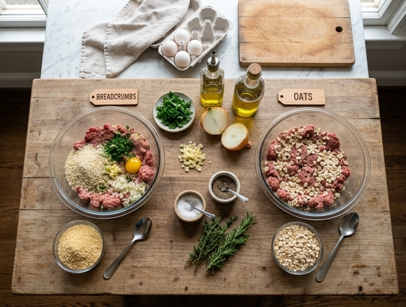 Breadcrumbs vs Oats For Meatloaf - Determining The Perfect Binding Agent