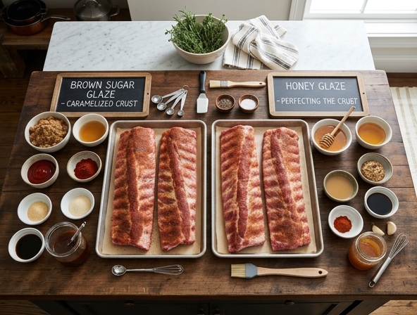 Brown Sugar vs Honey Glaze for Barbecue Ribs - Perfecting The Caramelized Crust