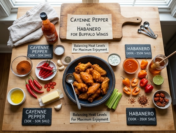 Cayenne Pepper Vs Habanero For Buffalo Wings - Balancing Heat Levels For Maximum Enjoyment