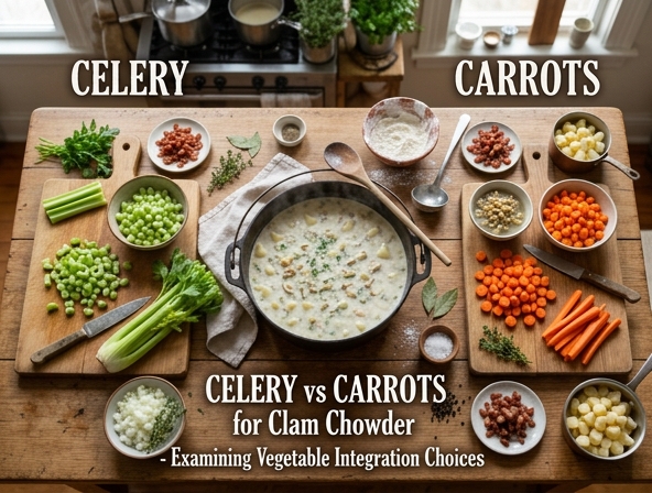Celery vs Carrots for Clam Chowder - Examining Vegetable Integration Choices