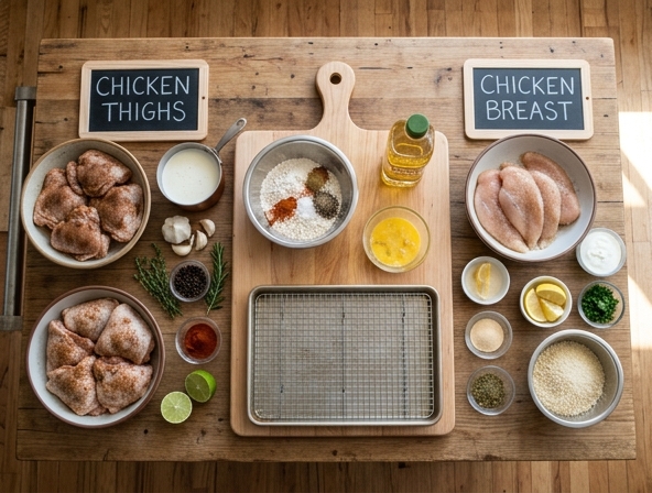 Chicken Thighs vs Breast for Fried Chicken - Maximizing Juiciness And Flavor