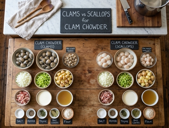 Clams vs Scallops for Clam Chowder - Testing Protein Preferences