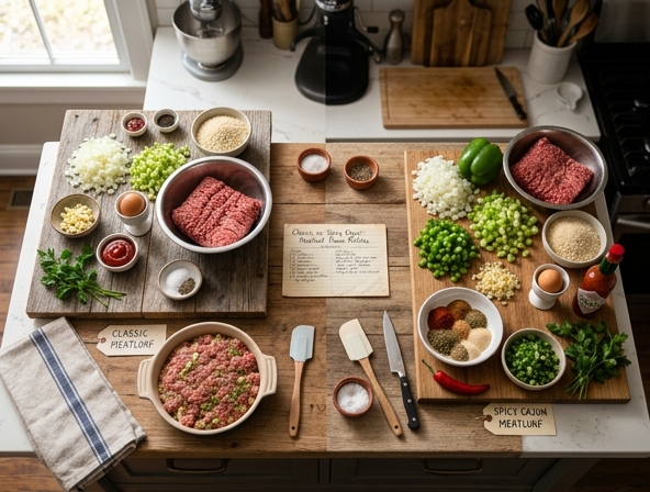 Classic vs Spicy Cajun For Meatloaf - Exploring Dynamic Flavor Profiles