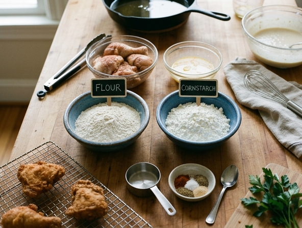 Cornstarch vs Flour for Fried Chicken - Selecting The Ideal Breading