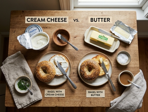 Cream Cheese vs Butter for Bagel - The ultimate spread debate