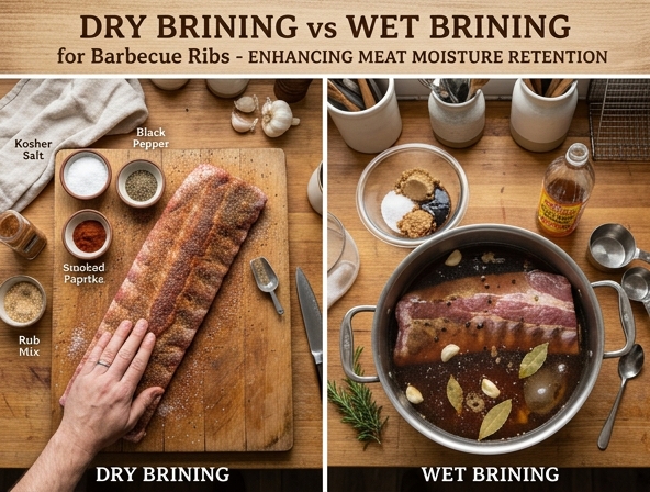 Dry Brining vs Wet Brining for Barbecue Ribs - Enhancing Meat Moisture Retention