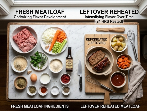 Fresh vs Leftover Reheated For Meatloaf - Optimizing Flavor Development Over Time