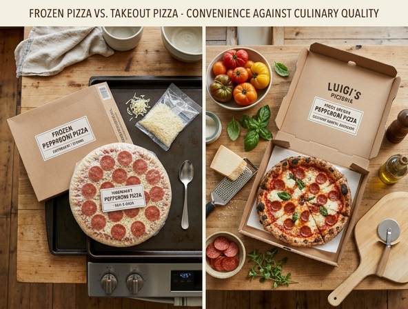 Frozen Pizza vs Takeout for Pizza - Convenience Against Culinary Quality
