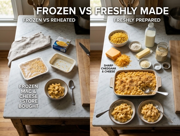 Frozen vs Freshly Made for Macaroni and Cheese - Evaluating Quality After Reheating