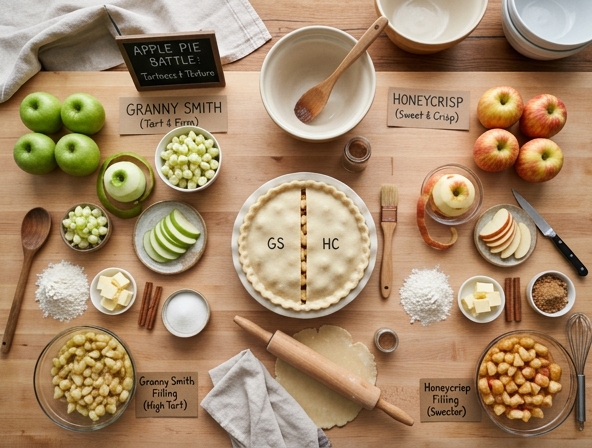Granny Smith vs Honeycrisp for Apple Pie - The Battle of Tartness and Texture
