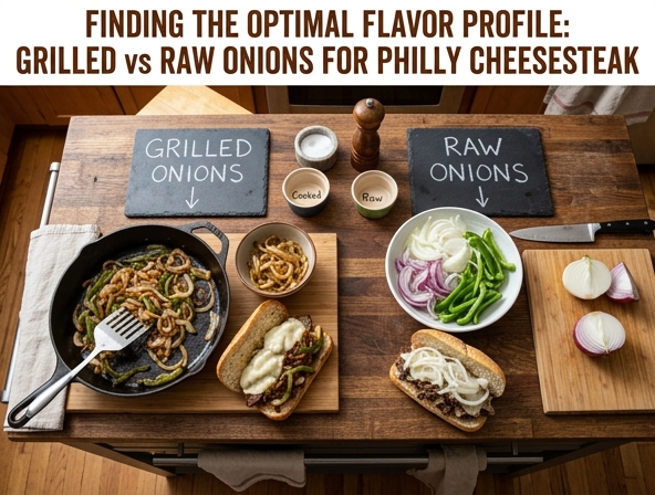 Grilled Onions vs Raw Onions for Philly Cheesesteak - Finding The Optimal Flavor Profile
