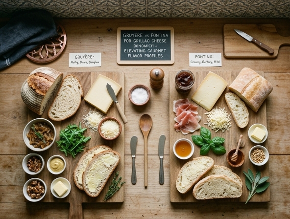 Gruyere vs Fontina for Grilled Cheese Sandwich - Elevating Gourmet Flavor Profiles