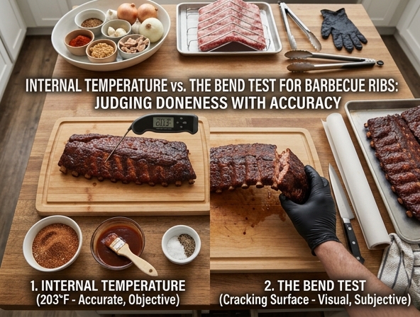 Internal Temperature vs The Bend Test for Barbecue Ribs - Judging Doneness With Accuracy