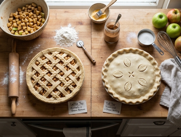 Lattice vs Full Top for Apple Pie - Aesthetic Appeal Meets Steam Ventilation