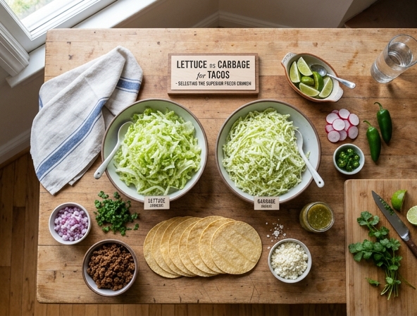 Lettuce vs Cabbage for Tacos - Selecting the Superior Fresh Crunch