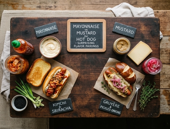 Mayonnaise vs Mustard for Hot Dog - Surprising Flavor Pairings