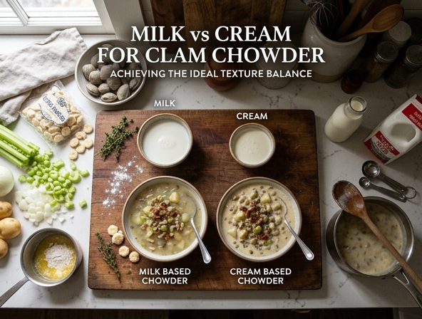 Milk vs Cream for Clam Chowder - Achieving The Ideal Texture Balance