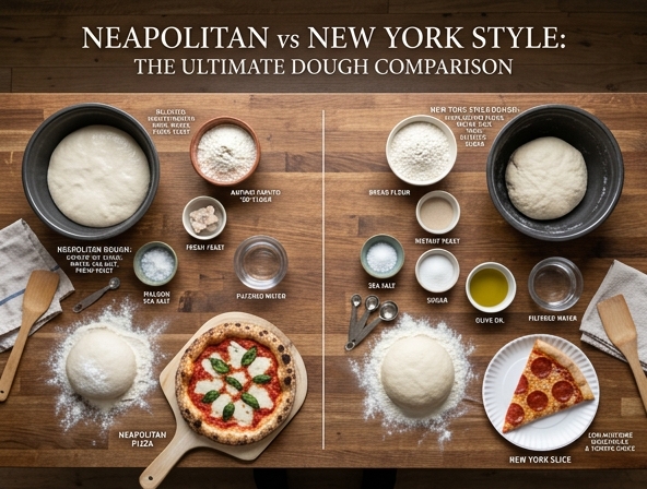 Neapolitan vs New York Style for Pizza - The Ultimate Dough Comparison