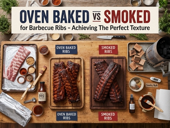 Oven Baked vs Smoked for Barbecue Ribs - Achieving The Perfect Texture