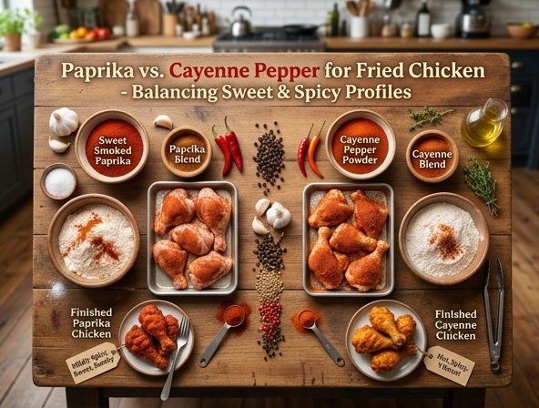 Paprika vs Cayenne Pepper for Fried Chicken - Balancing Sweet And Spicy Profiles