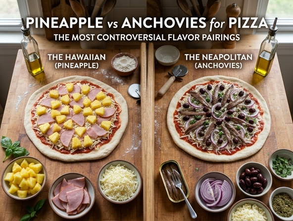 Pineapple vs Anchovies for Pizza - The Most Controversial Flavor Pairings