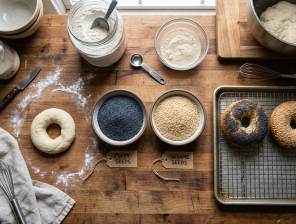 Poppy Seed vs Sesame for Bagel - Deciding on crunchy seeds
