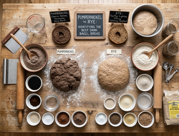 Pumpernickel vs Rye for Bagel - Identifying the best dark bread