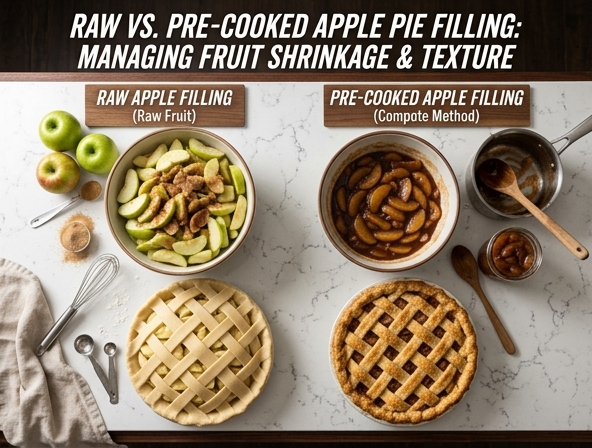 Raw vs Pre-Cooked Filling for Apple Pie - Managing Fruit Shrinkage and Texture