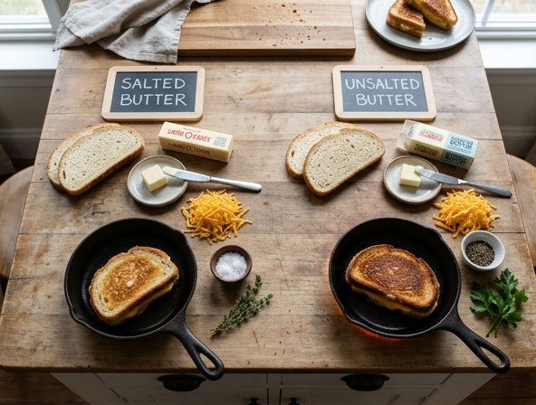 Salted vs Unsalted Butter for Grilled Cheese Sandwich - Balancing Flavor Profiles