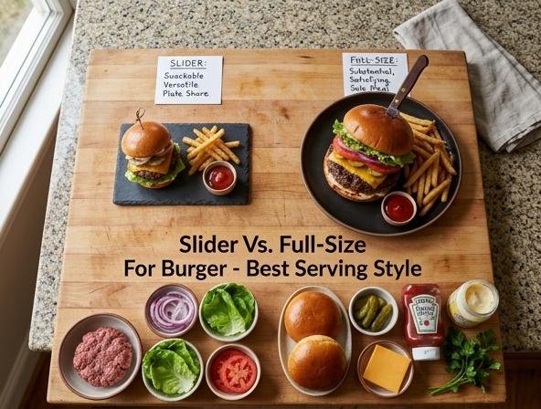Slider Vs. Full-Size For Burger - Best Serving Style