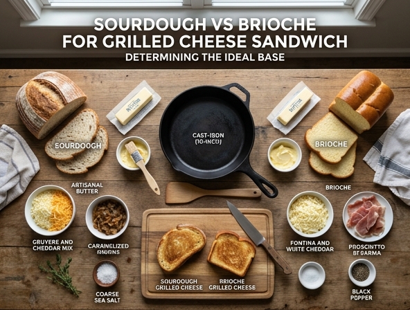 Sourdough vs Brioche for Grilled Cheese Sandwich - Determining The Ideal Base