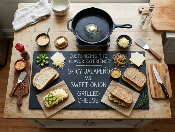 Spicy Jalapeño vs Sweet Onion for Grilled Cheese Sandwich - Customizing The Flavor Experience