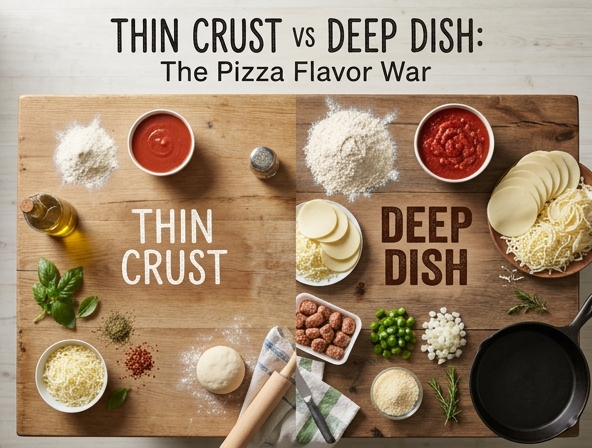 Thin Crust vs Deep Dish for Pizza - Which Style Wins the Flavor War