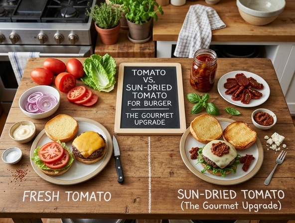 Tomato Vs. Sun-Dried Tomato For Burger - The Gourmet Upgrade