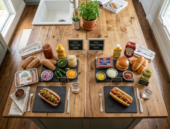 Vegan vs Traditional for Hot Dog - Plant Based Performance