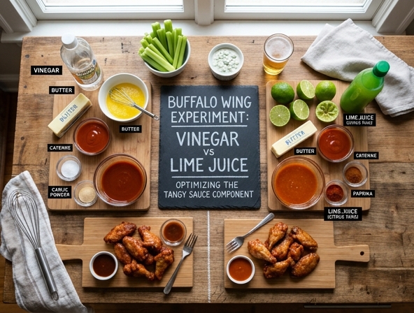 Vinegar Vs Lime Juice For Buffalo Wings - Optimizing The Tangy Sauce Component